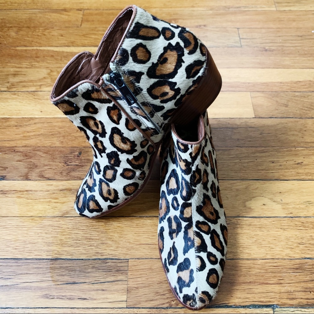 Sam Edelman Calf Hair Zip Ankle Bootie